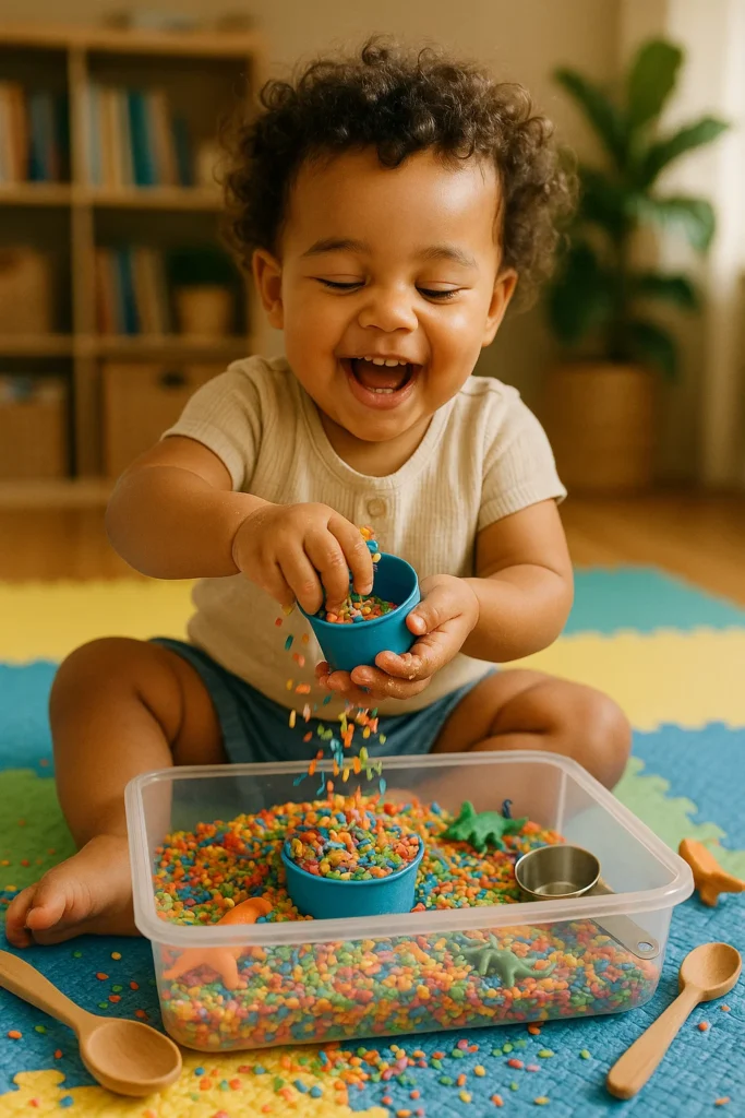 Early Learning Activities For 2-Year-Olds At Home - Toddler Playing Sensory And Educational Games